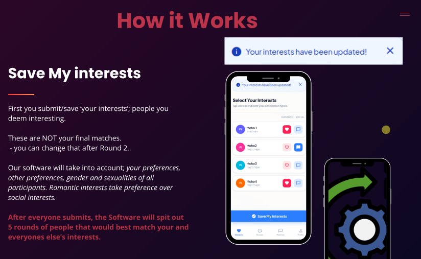 Matching & check-in flow